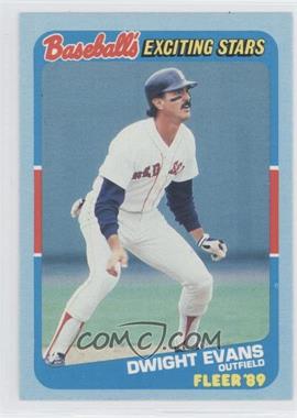 1989 Fleer Baseball's Exciting Stars - Box Set [Base] #12 - Dwight Evans