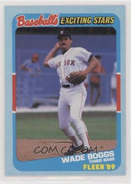 1989 Fleer Baseball's Exciting Stars - Box Set [Base] #2 - Wade Boggs