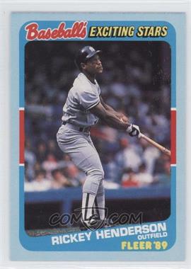 1989 Fleer Baseball's Exciting Stars - Box Set [Base] #21 - Rickey Henderson