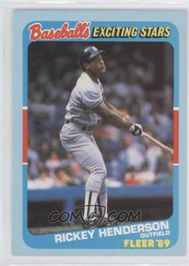 1989 Fleer Baseball's Exciting Stars - Box Set [Base] #21 - Rickey Henderson