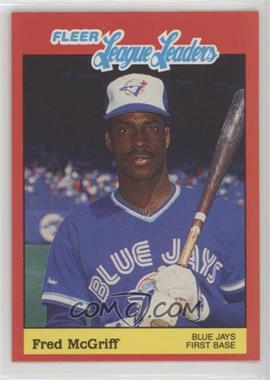 1989 Fleer Baseball's League Leaders - Box Set [Base] #26 - Fred McGriff