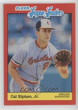 1989 Fleer Baseball's League Leaders - Box Set [Base] #32 - Cal Ripken Jr.