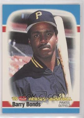 1989 Fleer Heroes of Baseball - Box Set [Base] #3 - Barry Bonds
