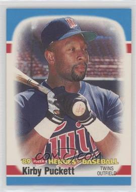 1989 Fleer Heroes of Baseball - Box Set [Base] #31 - Kirby Puckett