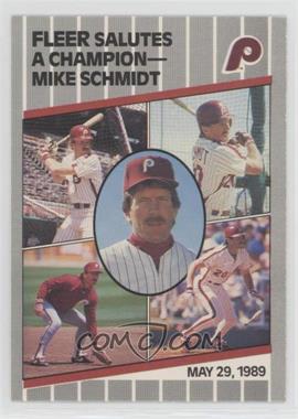 1989 Fleer Update - [Base] #U-131 - Mike Schmidt