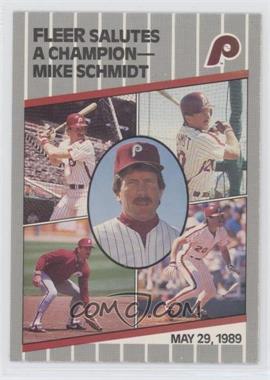 1989 Fleer Update - [Base] #U-131 - Mike Schmidt