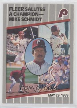 1989 Fleer Update - [Base] #U-131 - Mike Schmidt