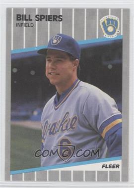 1989 Fleer Update - [Base] #U-40 - Bill Spiers