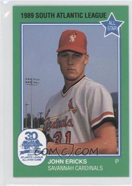 1989 Grand Slam South Atlantic League All-Stars - [Base] #36 - John Ericks