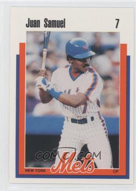 1989 Kahn's New York Mets - [Base] #7 - Juan Samuel