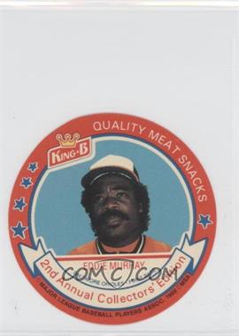 1989 King-B Collector's Edition Discs - [Base] #2 - Eddie Murray