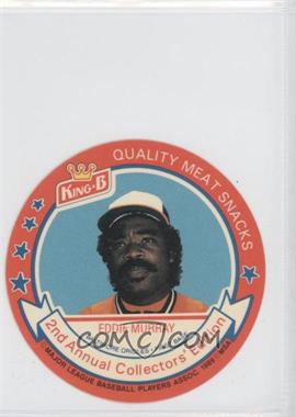 1989 King-B Collector's Edition Discs - [Base] #2 - Eddie Murray