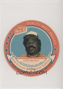 1989 King-B Collector's Edition Discs - [Base] #2 - Eddie Murray