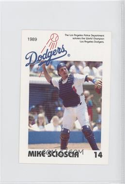1989 Los Angeles Dodgers Police - [Base] #14 - Mike Scioscia
