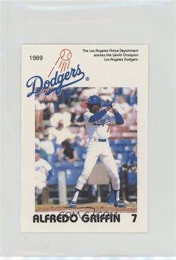 1989 Los Angeles Dodgers Police - [Base] #7 - Alfredo Griffin