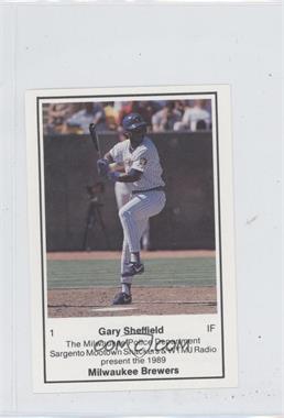 1989 Milwaukee Brewers Police - [Base] - Milwaukee #1 - Gary Sheffield