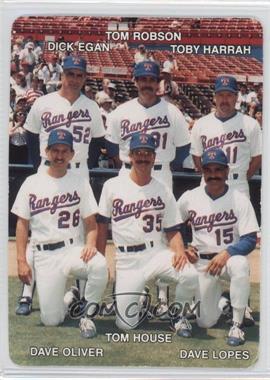1989 Mother's Cookies Texas Rangers - Stadium Giveaway [Base] #27 - Tom Robson, Dick Egan, Toby Harrah, Dave Oliver, Tom House, Dave Lopes
