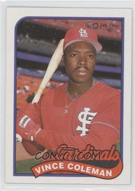 1989 O-Pee-Chee - [Base] #90 - Vince Coleman