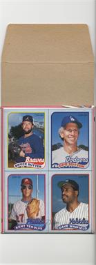 1989 O-Pee-Chee - Wax Box Bottom Panel - Full Box #M-P - Bruce Sutter, Don Sutton, Kent Tekulve, Dave Winfield