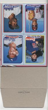 1989 O-Pee-Chee - Wax Box Bottom Panel - Full Box #M-P - Bruce Sutter, Don Sutton, Kent Tekulve, Dave Winfield