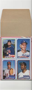 1989 O-Pee-Chee - Wax Box Bottom Panel - Full Box #M-P - Bruce Sutter, Don Sutton, Kent Tekulve, Dave Winfield