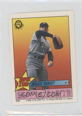 1989 O-Pee-Chee Super Star Sticker Backs - [Base] #29.142 - Bruce Hurst (Chris Sabo 142)