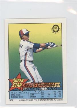 1989 O-Pee-Chee Super Star Sticker Backs - [Base] #36.35 - Andres Galarraga (Bob Horner 35, Mike Stanley 244)