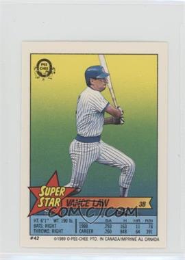 1989 O-Pee-Chee Super Star Sticker Backs - [Base] #42.156 - Vance Law (Andre Dawson 156)