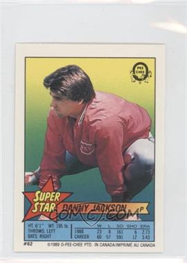 1989 O-Pee-Chee Super Star Sticker Backs - [Base] #62.183 - Danny Jackson (Wally Joyner 183)