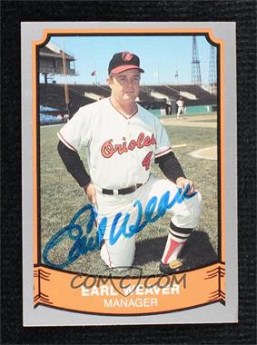 1989 Pacific Baseball Legends 2nd Series - [Base] #179 - Earl Weaver [JSA Certified COA Sticker]