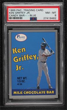 1989 Pacific Ken Griffey Jr. Milk Chocolate Bar - Promos #_KEGR.1 - Ken Griffey Jr. (Blue) [PSA 8 NM‑MT]