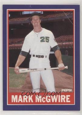 1989 Pepsi Mark McGwire - [Base] #11-12 - Mark McGwire [EX to NM]