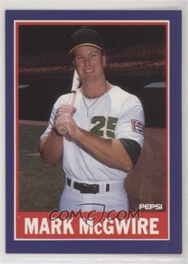 1989 Pepsi Mark McGwire - [Base] #7-12 - Mark McGwire
