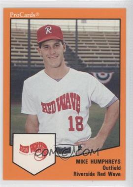 1989 ProCards Minor League Team Sets - [Base] #1400 - Mike Humphreys