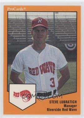 1989 ProCards Minor League Team Sets - [Base] #1411 - Steve Lubratich