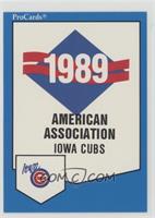 Checklist - Iowa Cubs