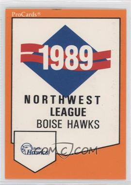 1989 ProCards Minor League Team Sets - [Base] #1976 - Checklist - Boise Hawks