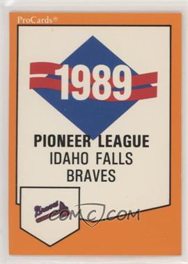 1989 ProCards Minor League Team Sets - [Base] #2007 - Checklist - Idaho Falls Braves