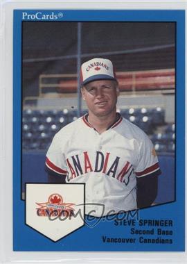 1989 ProCards Minor League Team Sets - [Base] #592 - Steve Springer