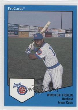 1989 ProCards Triple A - [Base] #1711 - Winston Ficklin