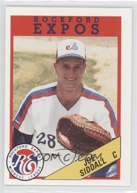 1989 Rockford Litho Center Rockford Expos - [Base] #28 - Joe Siddall