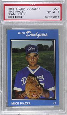 1989 Salem Dodgers - [Base] #25 - Mike Piazza [PSA 8 NM‑MT]