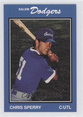 1989 Salem Dodgers - [Base] #28 - Christopher Sperry