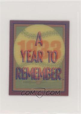 1989 Score - A Year to Remember Inserts #2 - 1933