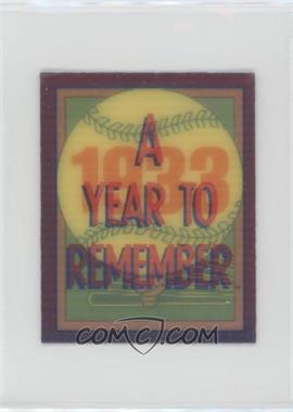 1989 Score - A Year to Remember Inserts #2 - 1933