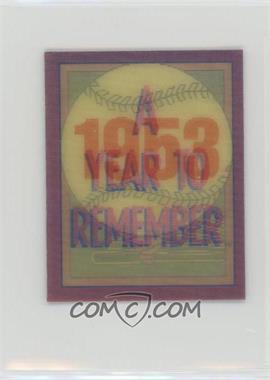 1989 Score - A Year to Remember Inserts #22 - 1953
