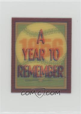 1989 Score - A Year to Remember Inserts #25 - 1956
