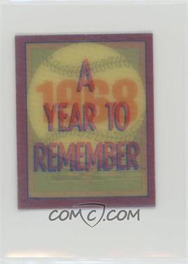 1989 Score - A Year to Remember Inserts #37 - 1968