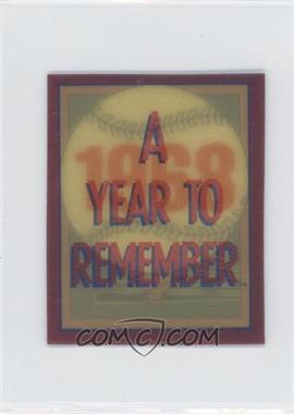 1989 Score - A Year to Remember Inserts #37 - 1968