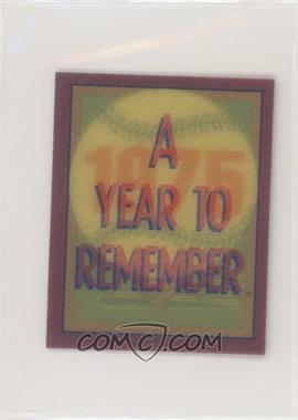 1989 Score - A Year to Remember Inserts #44 - 1975